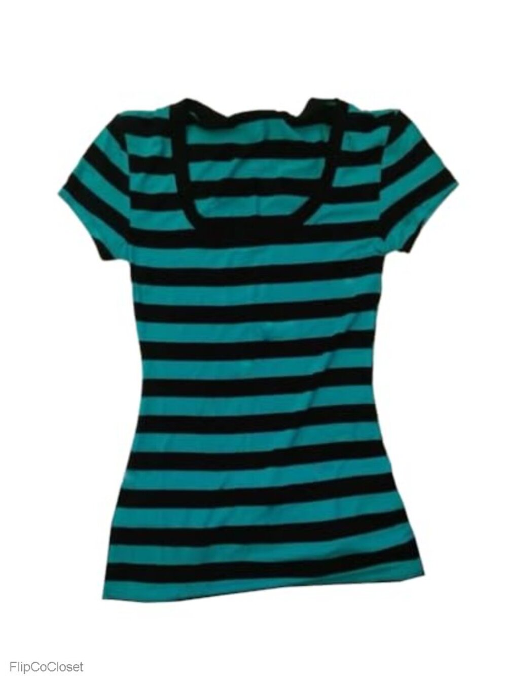Y2K Striped Graphic Crop Top Short Sleeve Pullover Tee Casual Streetwear